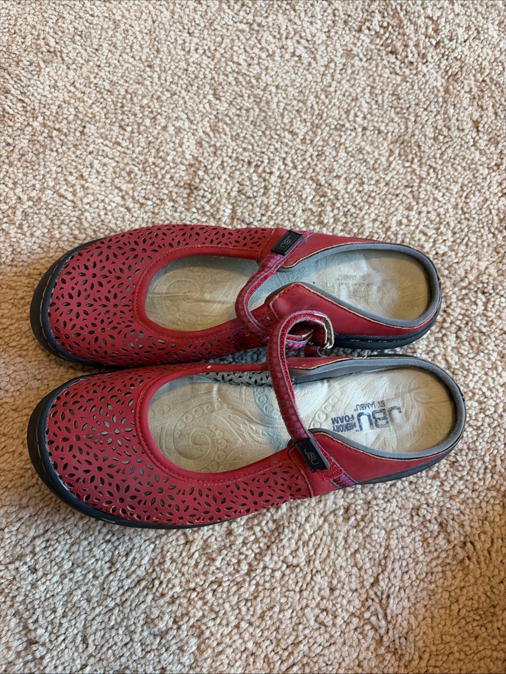 JBU By Jambu Wildflower Red  Mary Jane Style Shoes Sandals  Outdoor  Size 7.5 - Picture 7 of 7